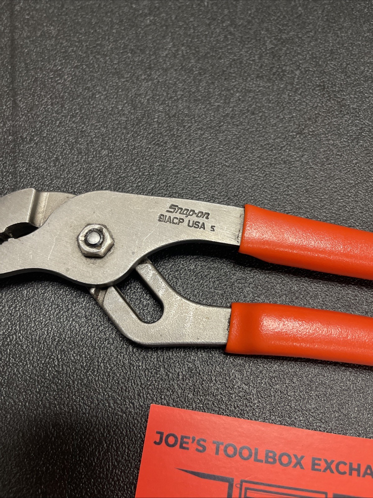 Snap-on Tools ORANGE 9″ Adjustable Joint Interlocking Channel Pliers 91ACP
