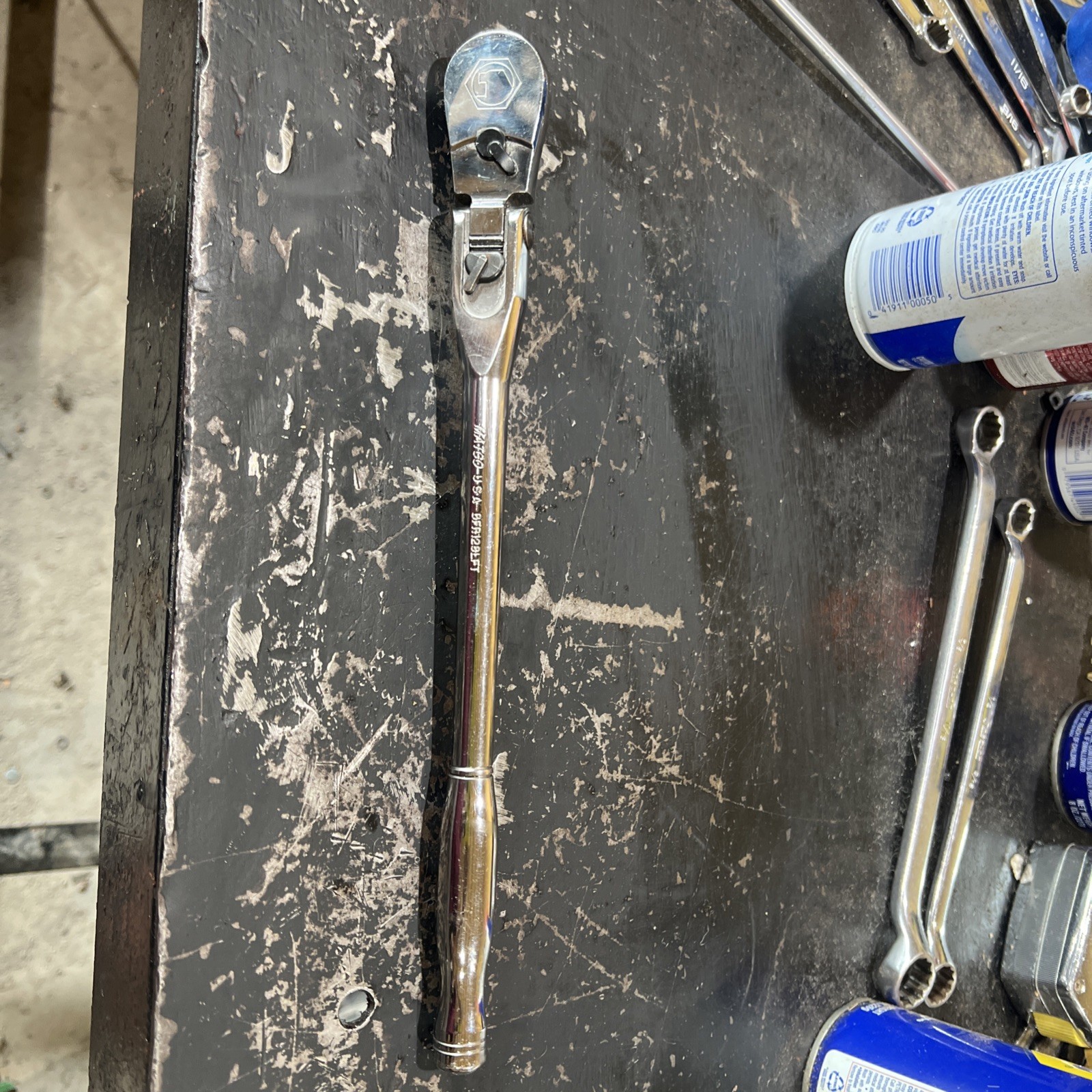 Matco Tools USA BFR128LFT 3/8” Drive 88 Tooth Locking Flex Head Ratchet CLEAN