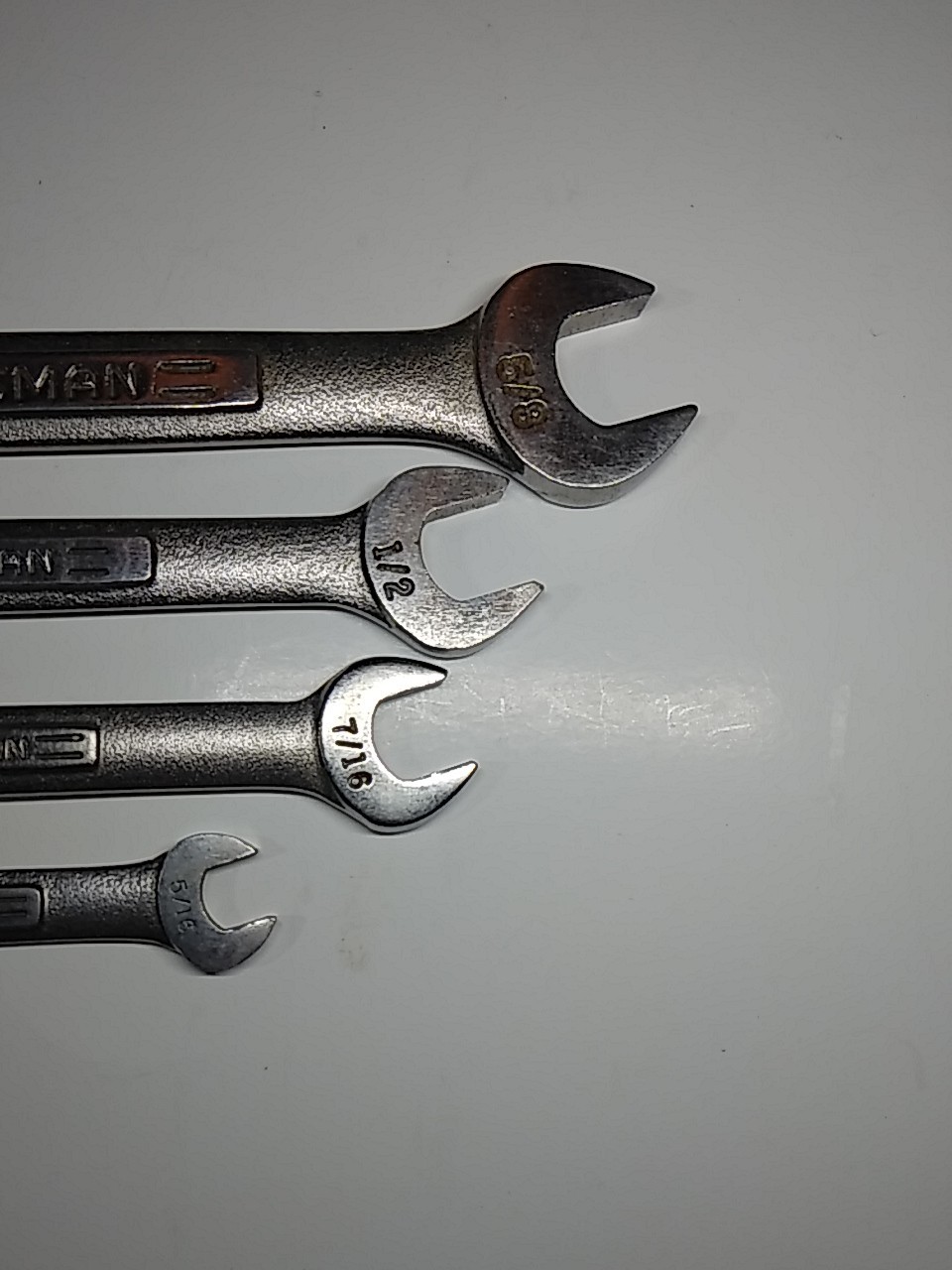 CRAFTSMAN -VA- Series 4pc SAE 12 Pnt Combination Wrench Set Made In USA