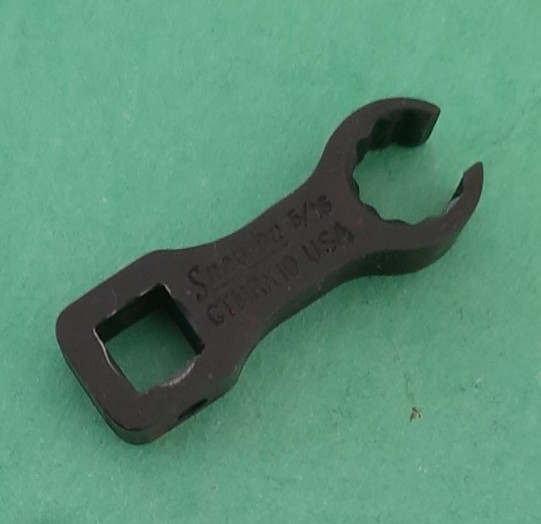 Snap-on 1/4″ Drive 12pt Point 5/16″ Flare Nut Crowfoot Wrench GTMRX10 Shallow