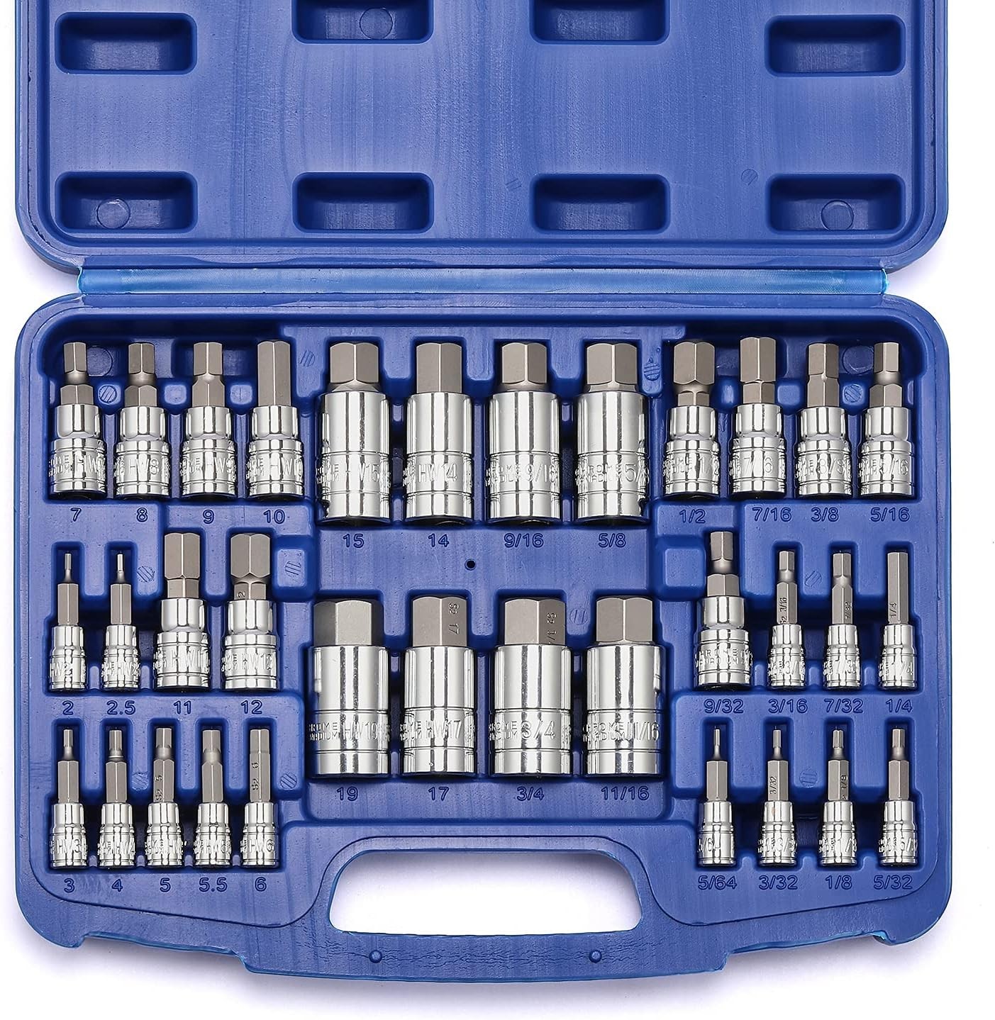 33-Piece Master Hex Bit Socket Set – S2 Steel & Chrome Vanadium Excellence