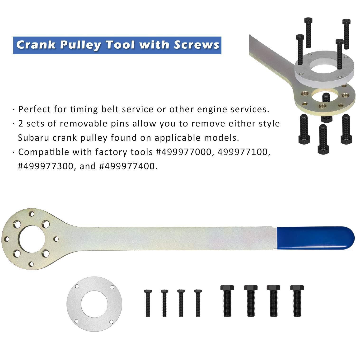 V2 Crank Pulley Tool Wrench Holder for Subaru Timing Belt 499977000 499977100