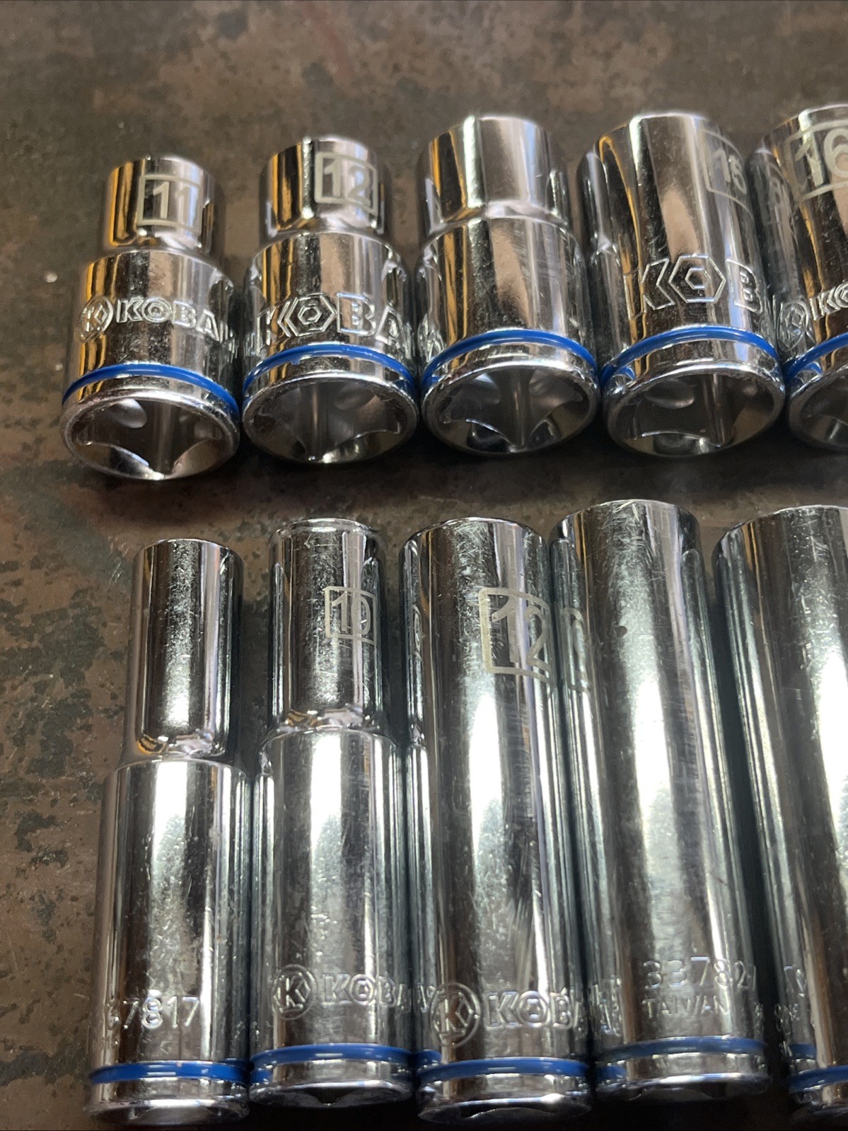 🔥 Kobalt 1/4 3/8 1/2 Drive 55 Piece 6 & 12 Point Short Mid Deep Socket Set Lot