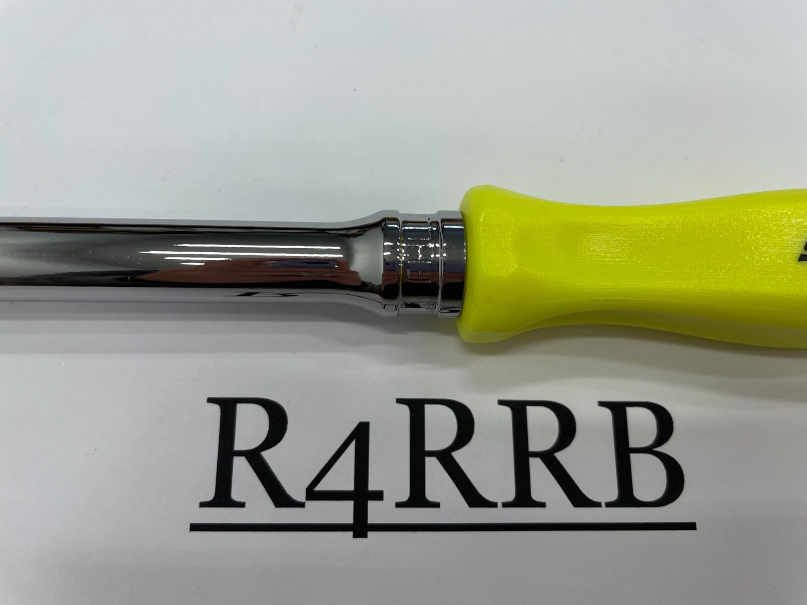 Snap-on Tools NEW HI-VIZ 3/8″ Drive Hard Grip Extra-Long Fixed Ratchet FHLLD80HV