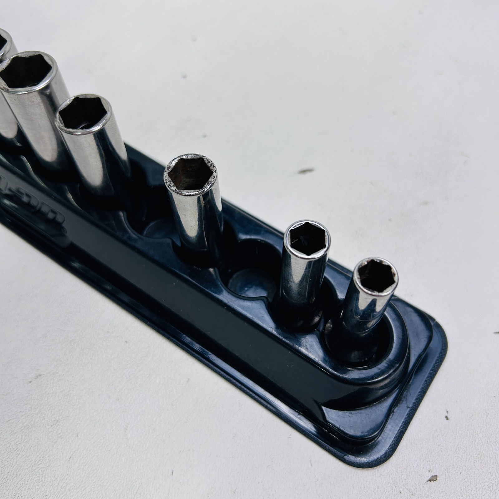 Set of 10 Snap-On Deep Socket Set 3/8″ Drive SFS Series 8-19mm (Missing 10&12)