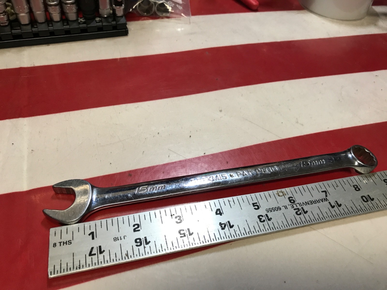 Snap on wrench 15mm flank drive plus SOEXM15 NICE 👍 FFF