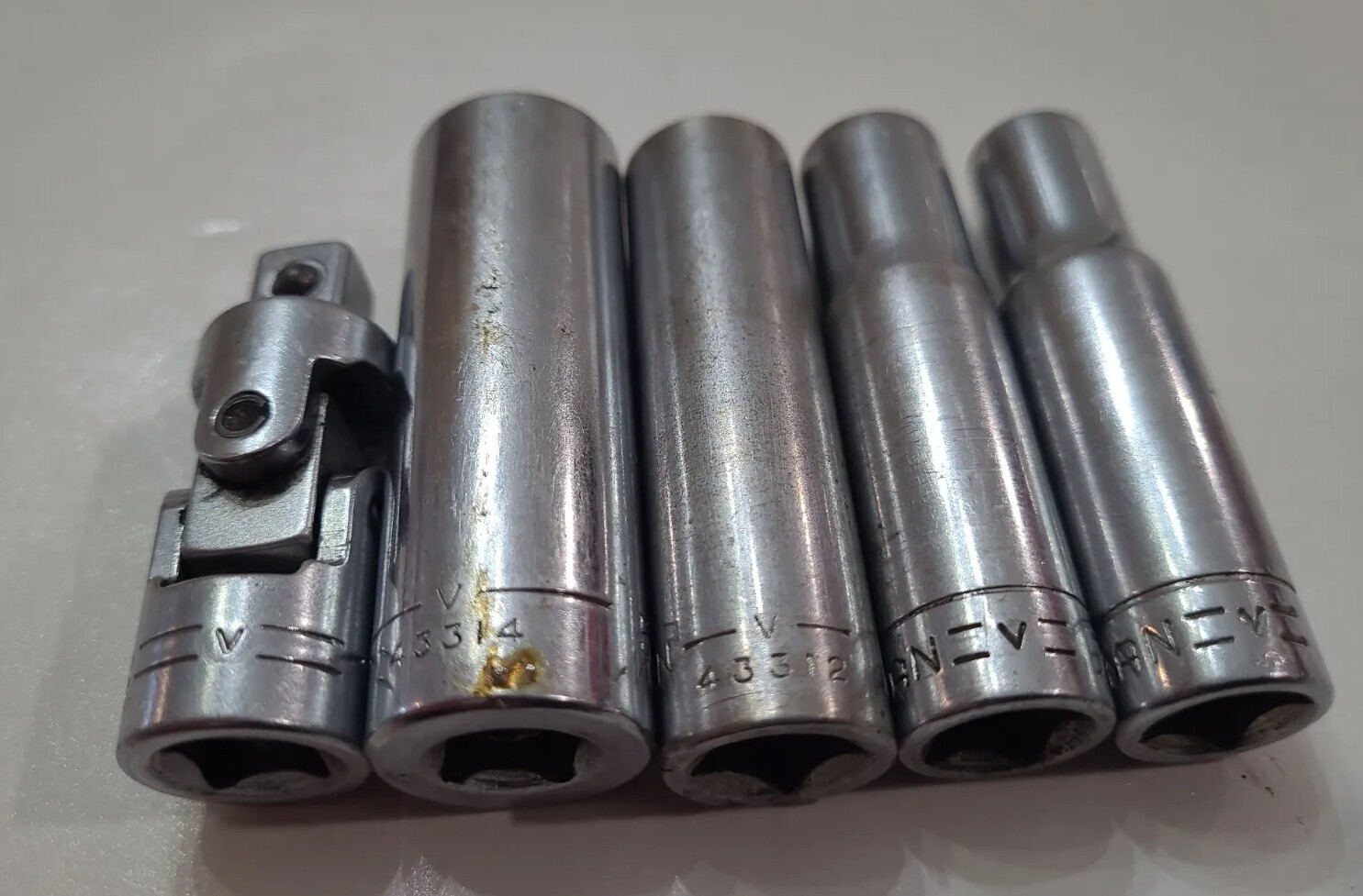 3/8″ Drive Craftsman V series Socket Set 12 point 6 point Deep Regular Sockets
