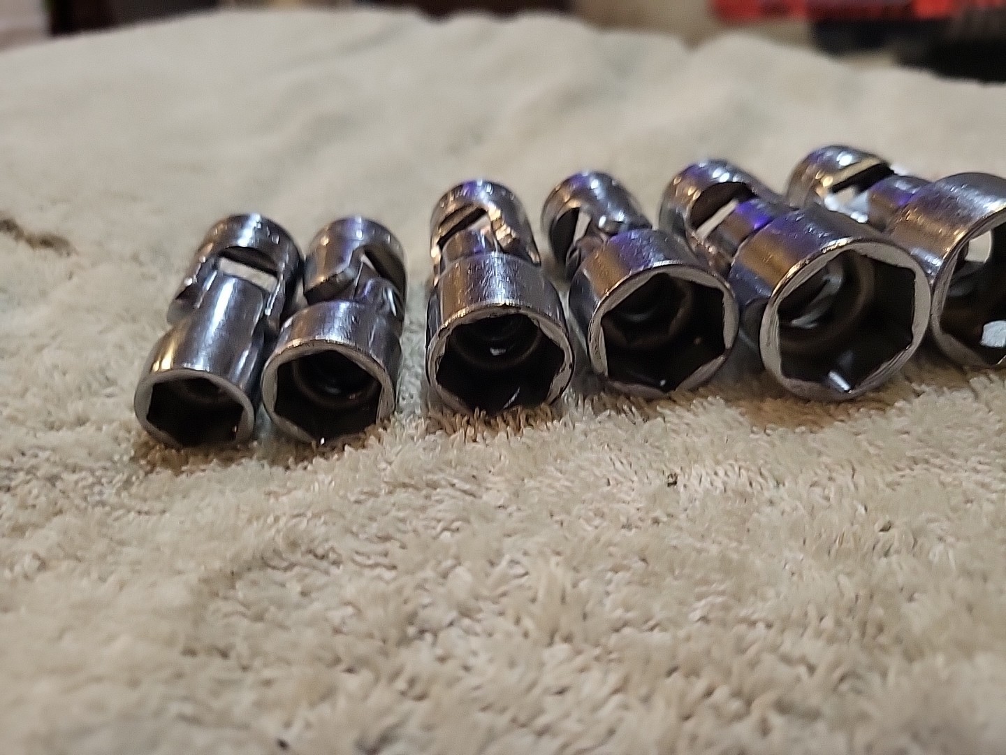 Snap On 3/8” Dr. 6 Pc. 7/16″- 3/4″ Shallow 6 Pt. Universal Socket Set 206AFS