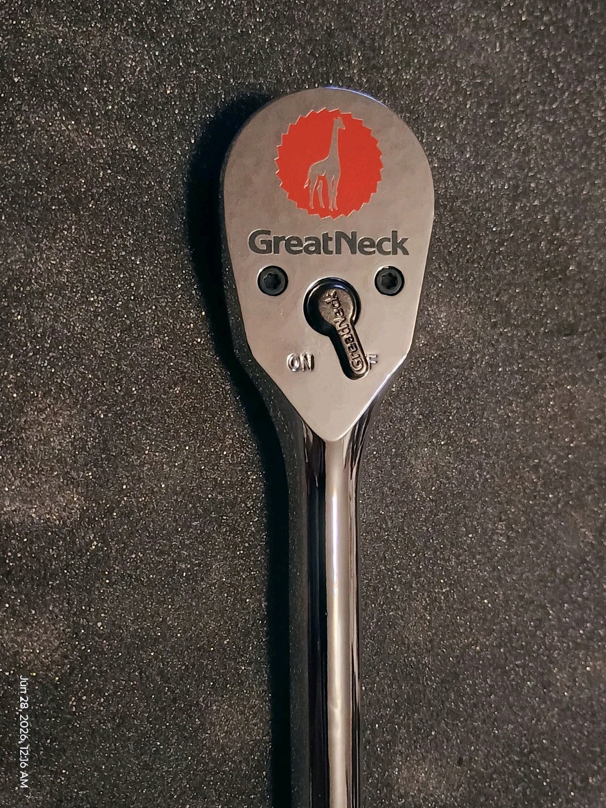 Rare GREAT NECK 1/2″ Drive Ratchet Model 38000 9.75″ Inches In Length