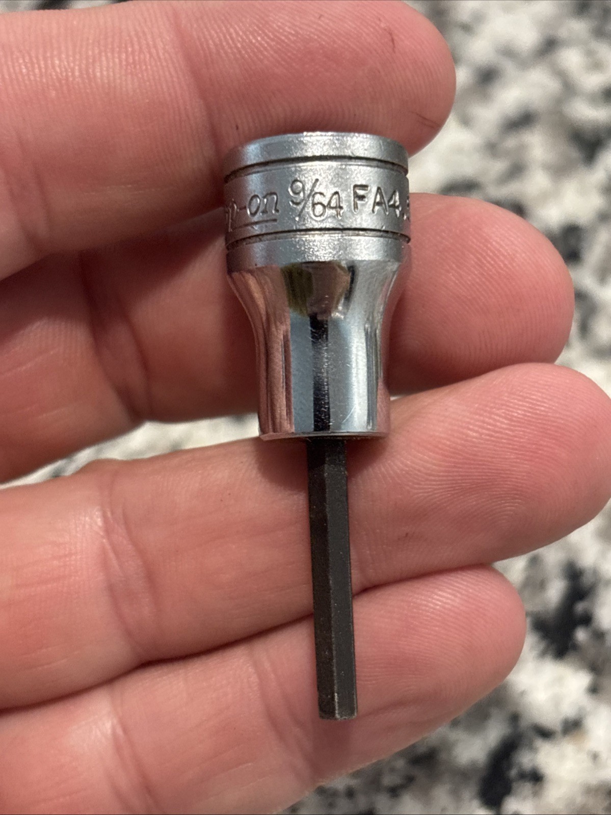 Snap On FA4.5A 3/8″ Dr 9/64″ Standard Hex Bit Socket