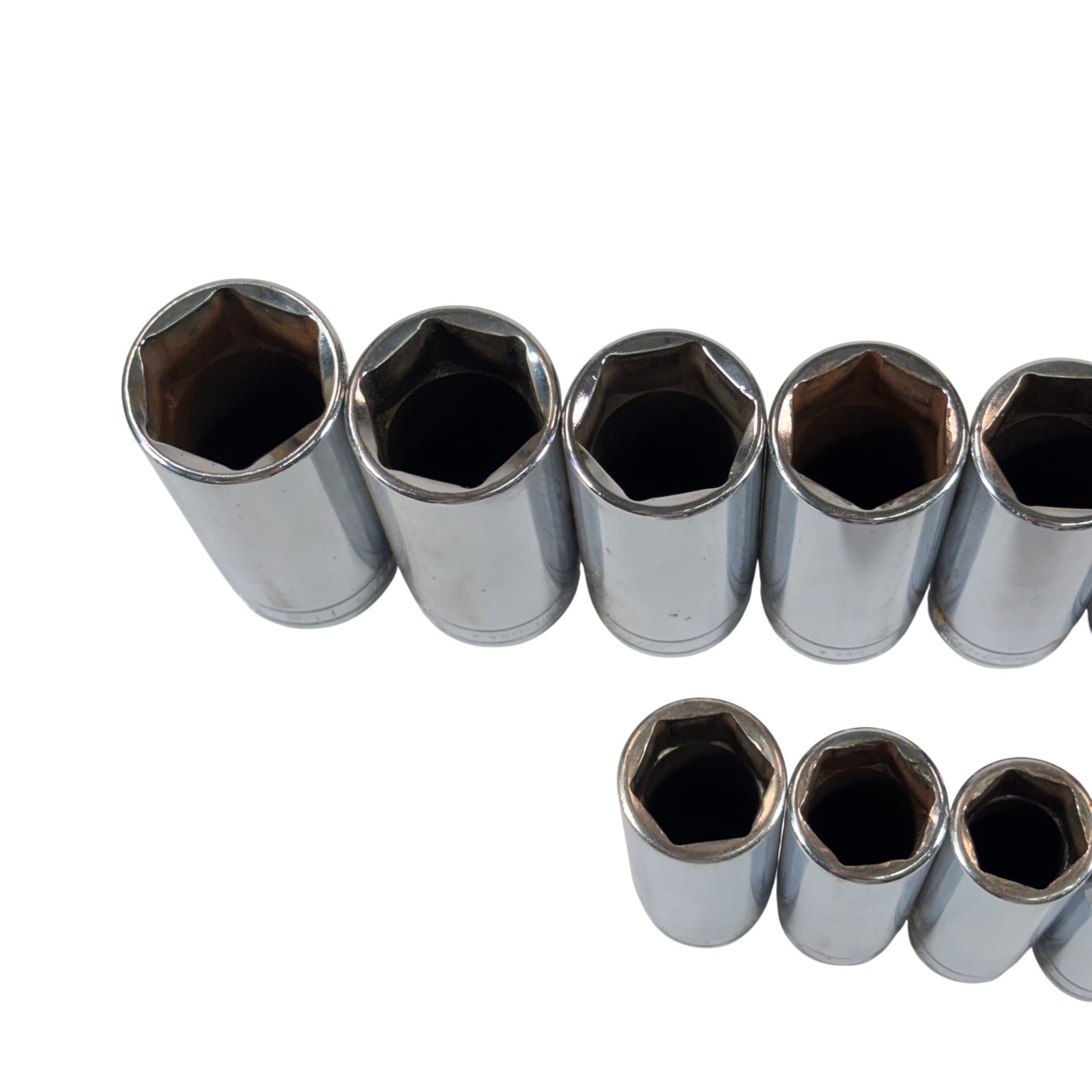 Snap-on Tools 313TSYA 13pc 1/2″ Drive 6-Point SAE Flank Drive Deep Socket Set