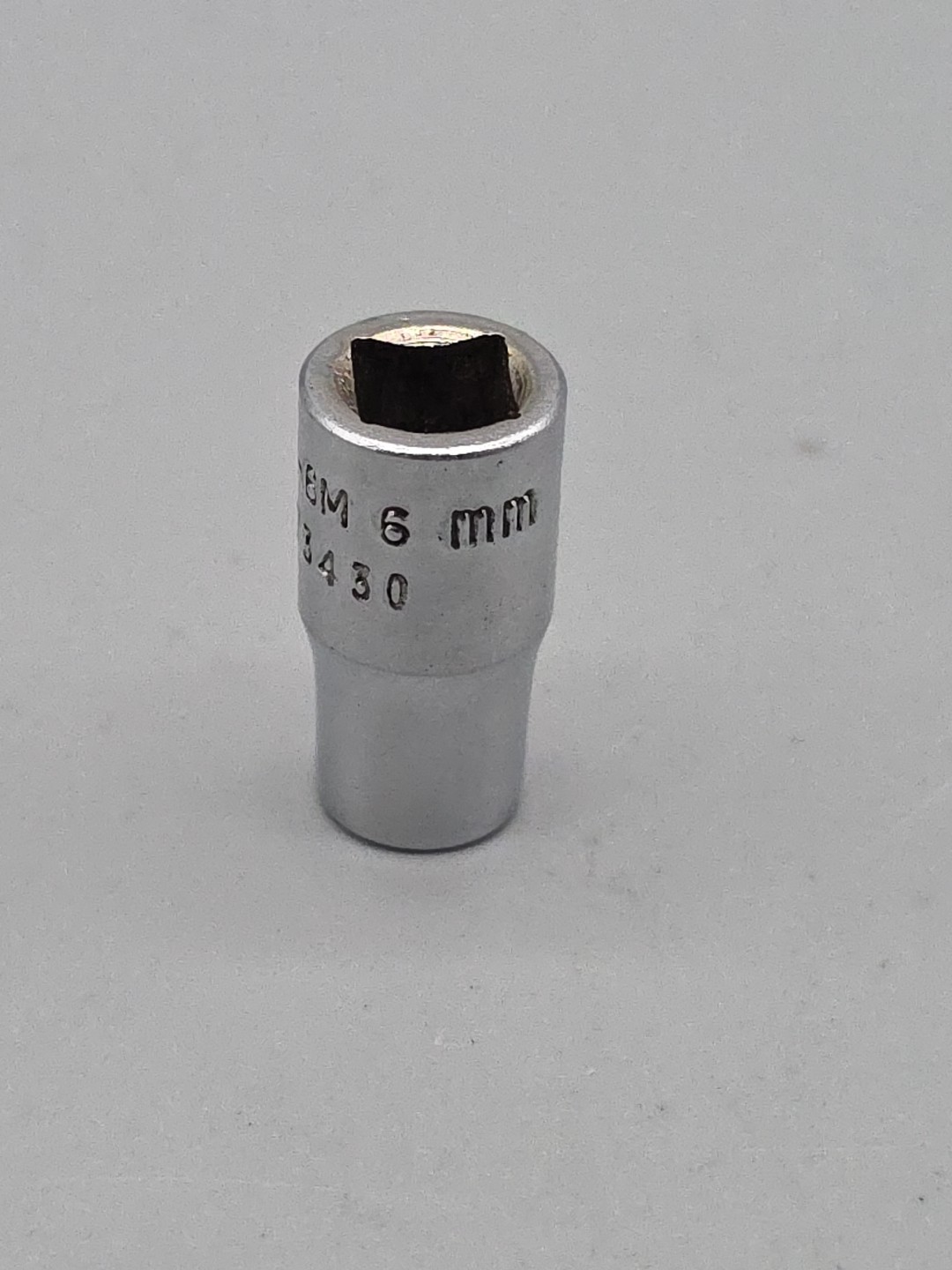Snap-on Tools 1/4″ Driv 6mm Metric 6pt Shallow Chrome Socket TM-6M USA