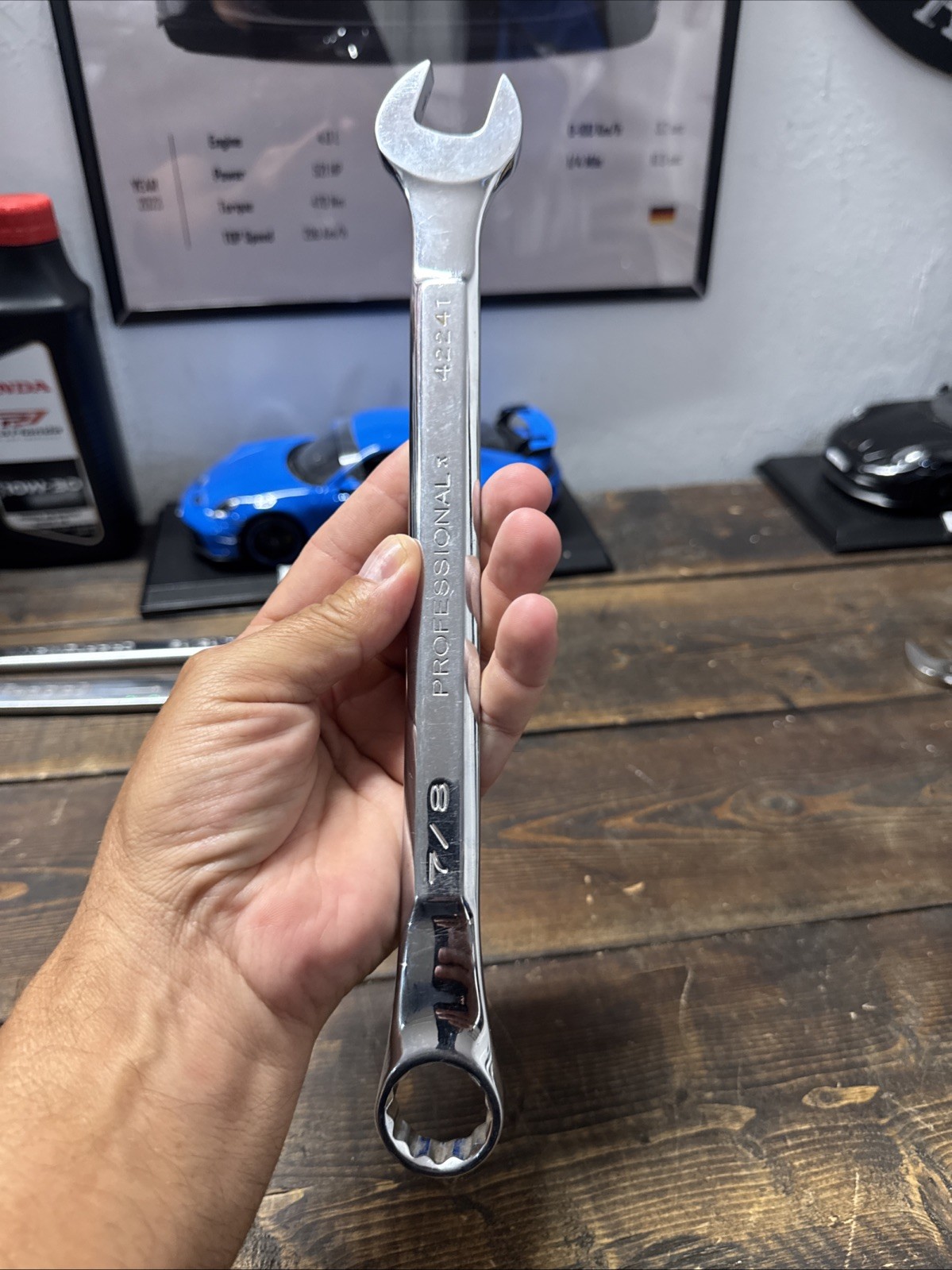 Nice USA Craftsman PRO 42241 7/8″ Raised Panel Full Polish Wrench-No Etchings