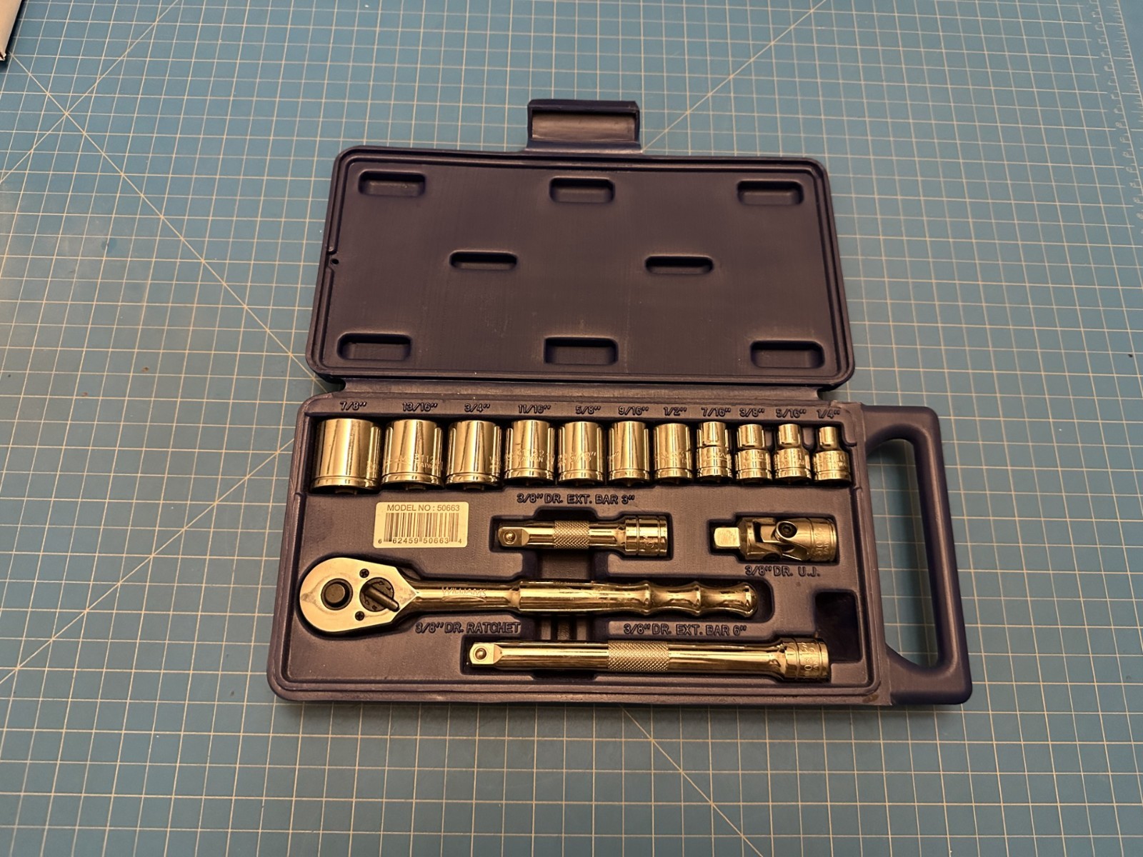 Williams JHW50663 15-Piece 3/8-Inch Drive Socket and Drive Tool Set With Compact
