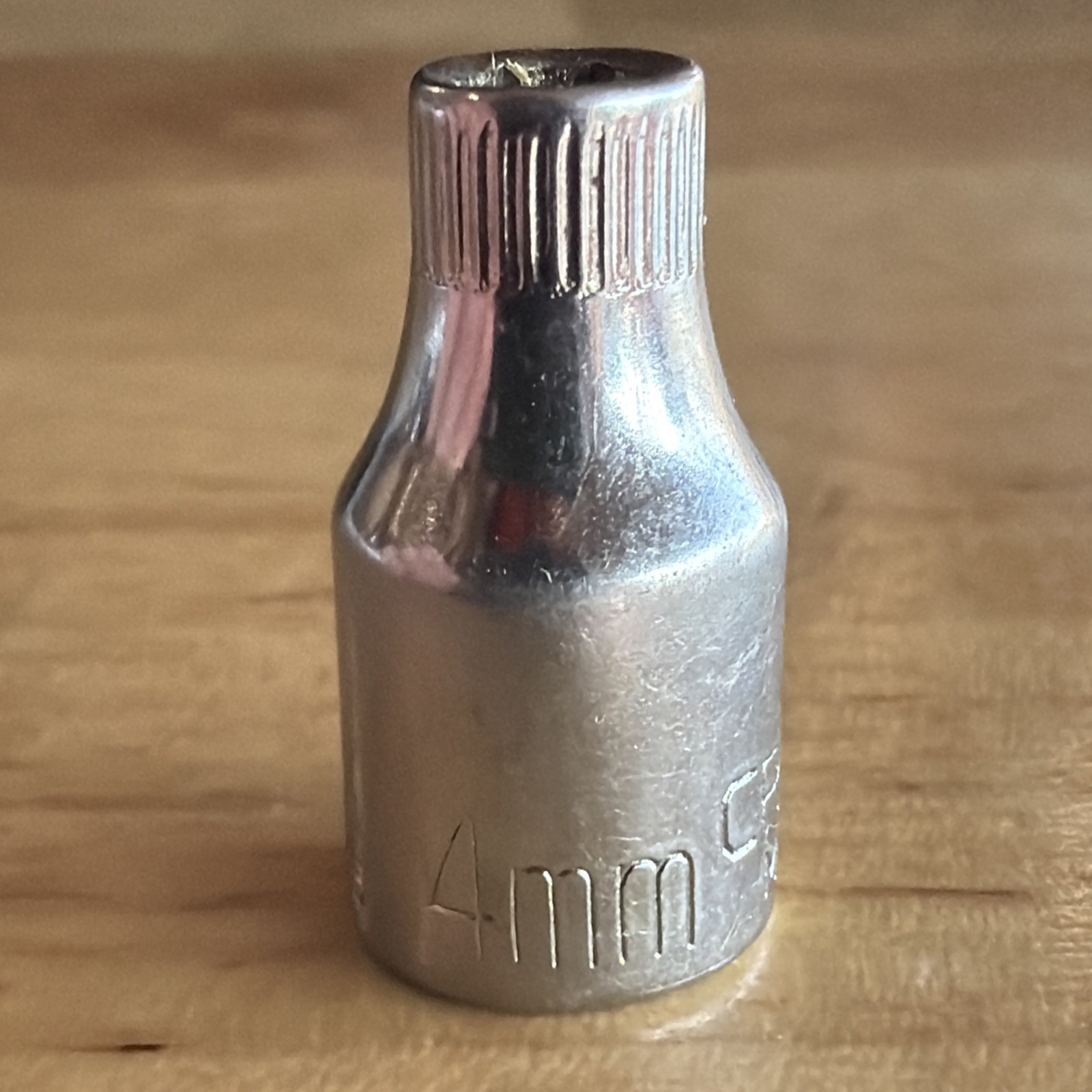 Craftsman 4mm Shallow Socket 1/4″ Drive 6 Point Top Knurl G Series 43505 USA