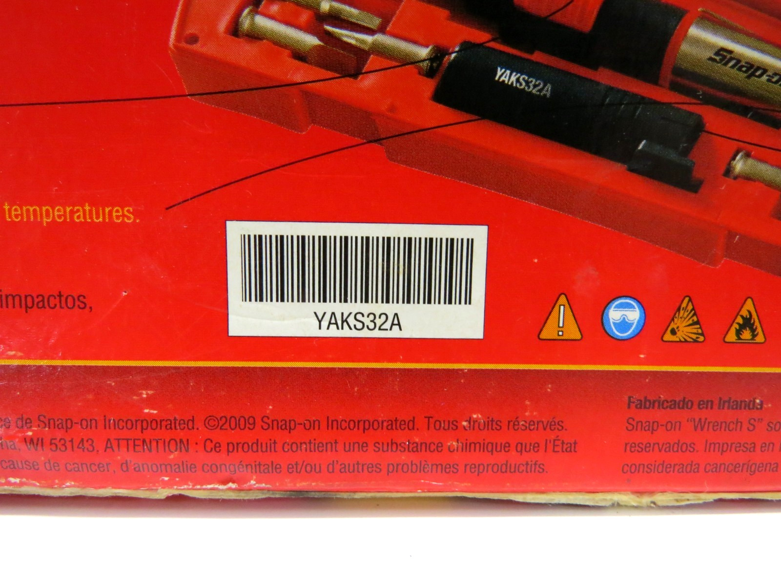 Snap On Gas Soldering Auto-Ignition Multi Kit 25-130 Watt W/Storage Case YAKS32A