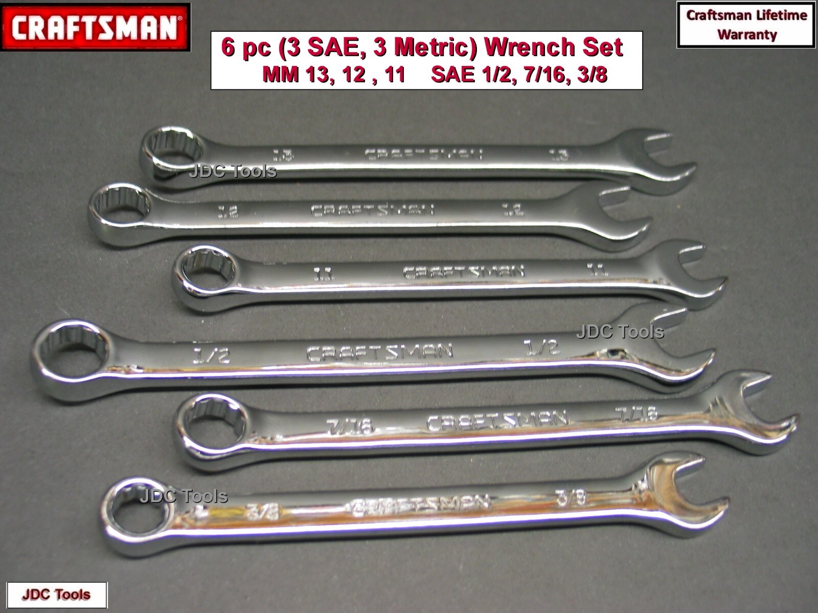 CRAFTSMAN 164 pc 1/4 3/8 1/2 Dr SAE METRIC MM 6pt 12pt wrench socket set 154 116