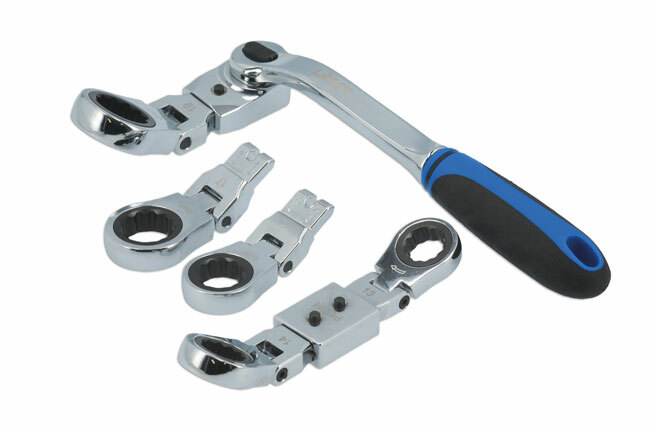 Laser 7863 Multi Head Ratchet Ring Spanner Set TS3