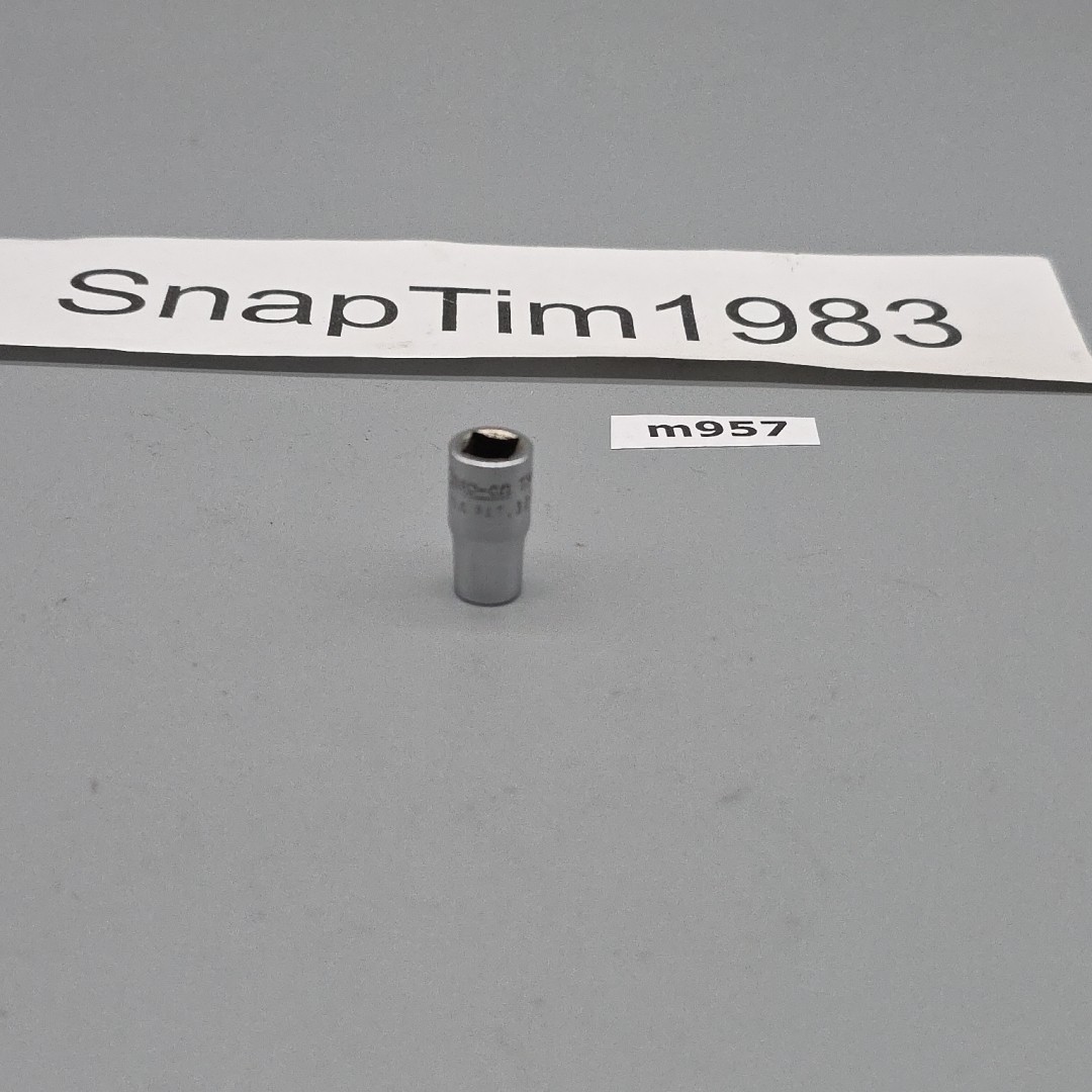 Snap-on Tools 1/4″ Driv 6mm Metric 6pt Shallow Chrome Socket TM-6M USA