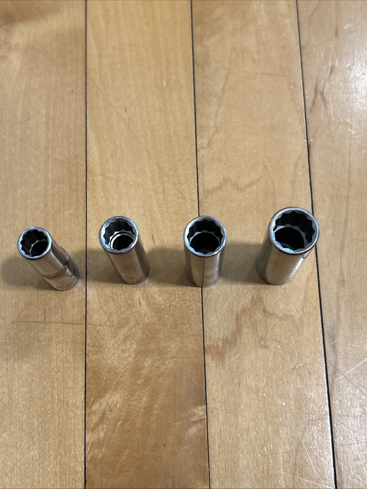 Craftsman EE Series Deep Well Sockets 12 Pt. 3/8″Dr. – 3/8″, 7/16″, 1/2″ 9/16″