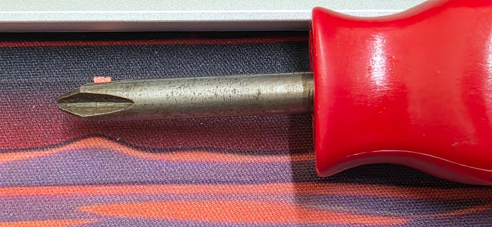 Vintage MAC Tools USA P212XA Red Stubby Phillips Screwdriver , VGC