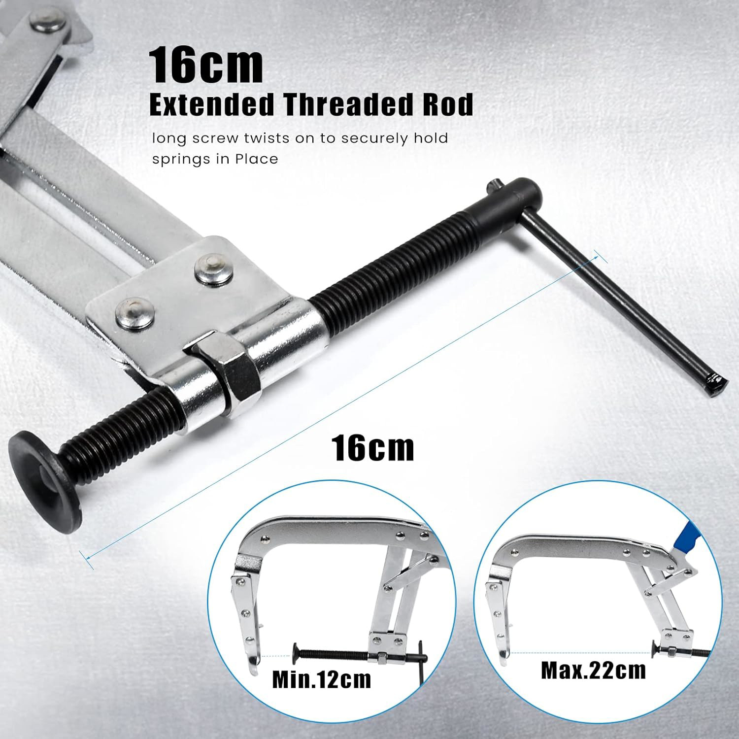 SMOTIVEPRO 8in Valve Spring Compressor Tool Universal Automotive Engine Valve