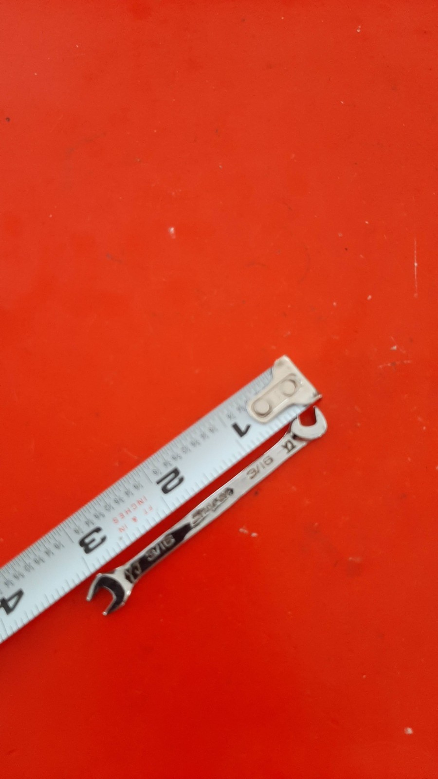 Snap-on Tools 3/16″ 15°/60° Offset Open-End Ignition Wrench DS1212A Engraved 105