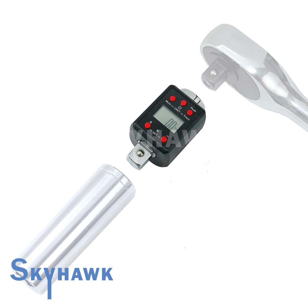 3/4″ Dr. Digital Torque Wrench Adaptor Micro Meter Unit LED 738 f/lb Microtorque