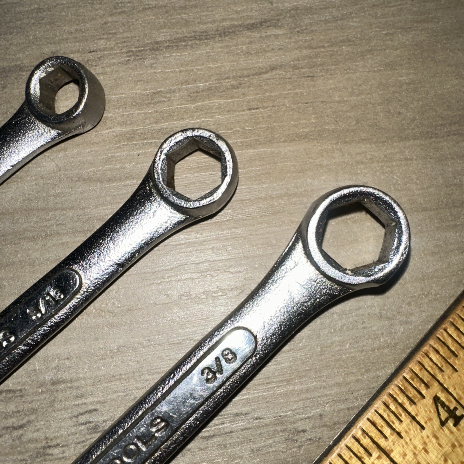 S-K Tools 3 Piece C-9, C-10, C-12, Combination Wrenches Used.
