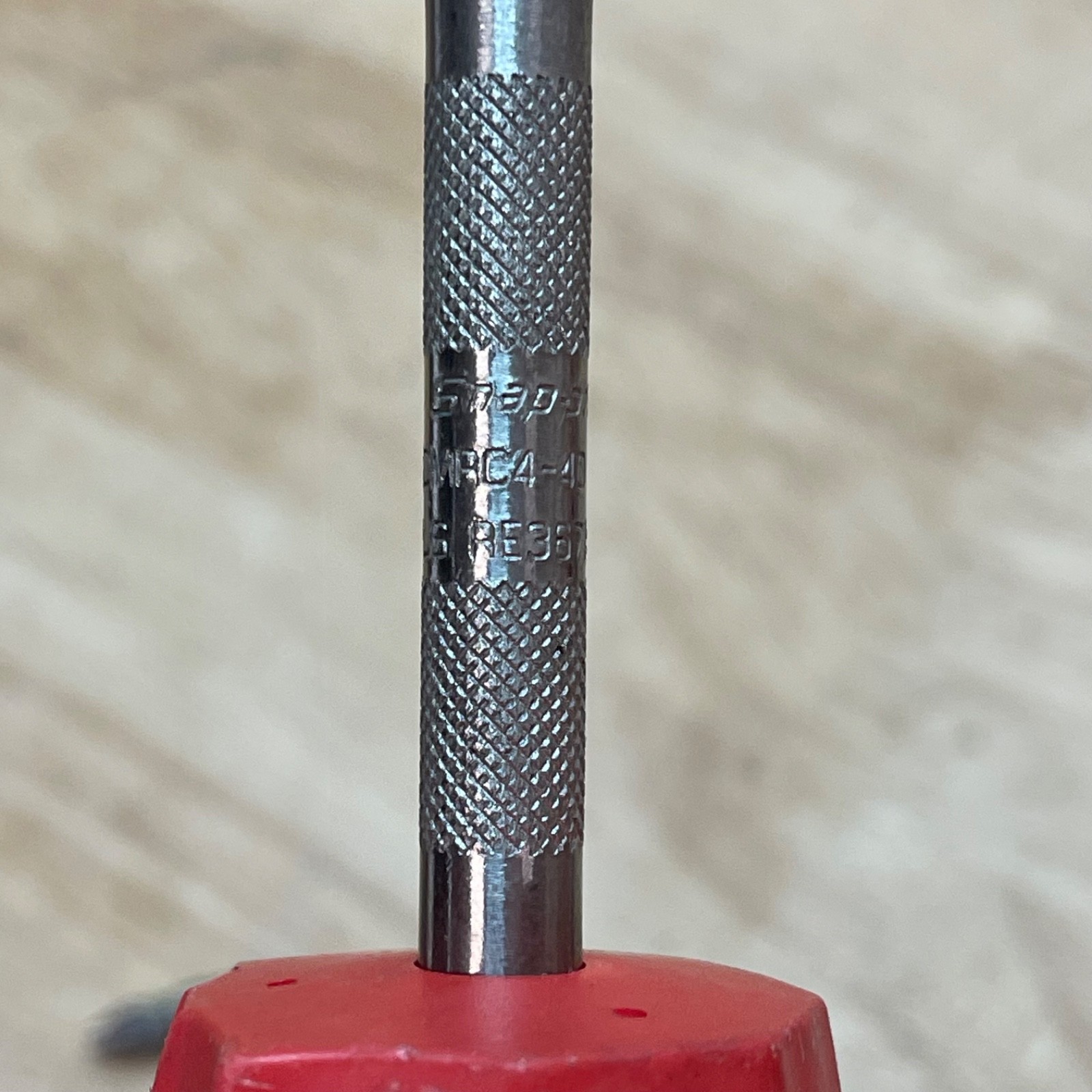 Snap On Tool SGDMRC4 Soft Grip Ratcheting Screwdriver Red & Black USA
