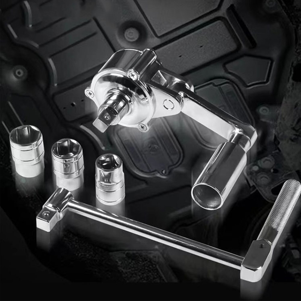 Lug Nut Remover with 17mm/19mm/21mm Sockets Wrench Booster Tire Nut Remover