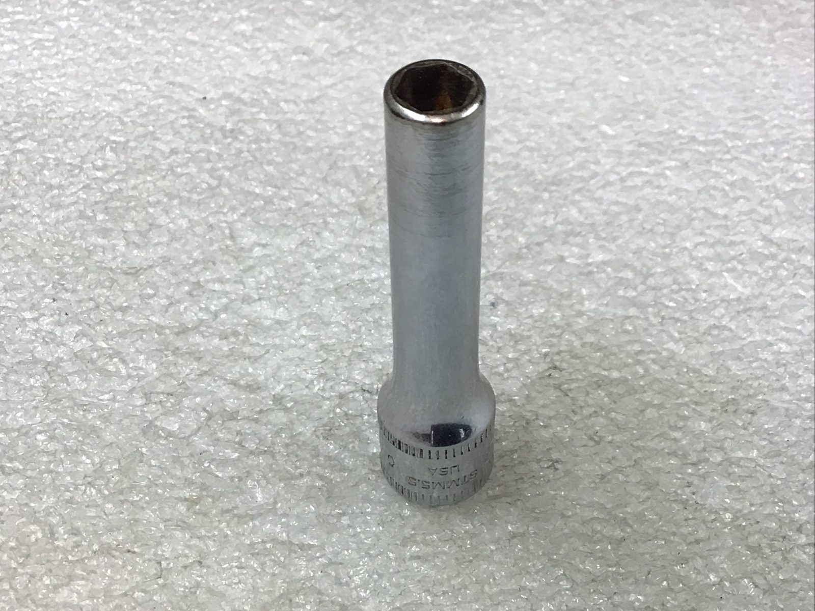 Snap On#STMM5.5 – 5.5mm, Metric, 1/4″Dr., 6-Point, Chrome, Deep, Socket-USA-NICE