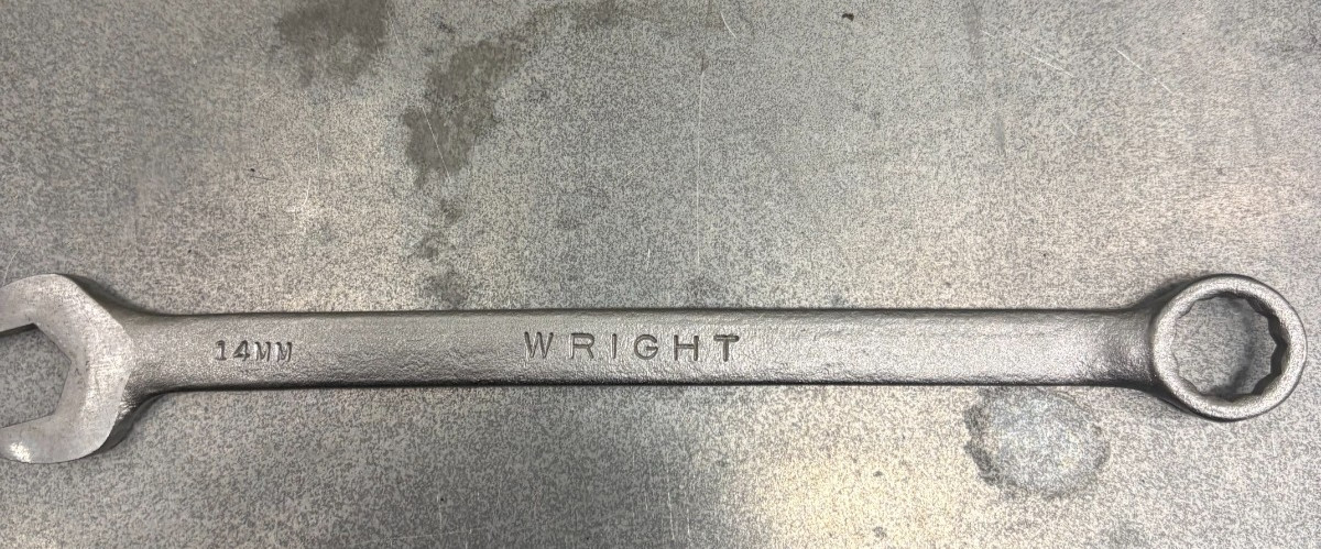 WRIGHT METRIC COMBINATION WRENCH SET OF 8 *USA MADE* 9MM-19MM