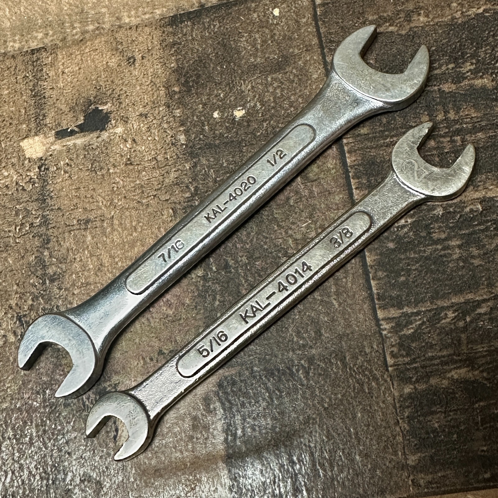KAL 5/16″ x 3/8″ & 7/16″ x 1/2″ OPEN END WRENCH 4014 & 4020 Japan