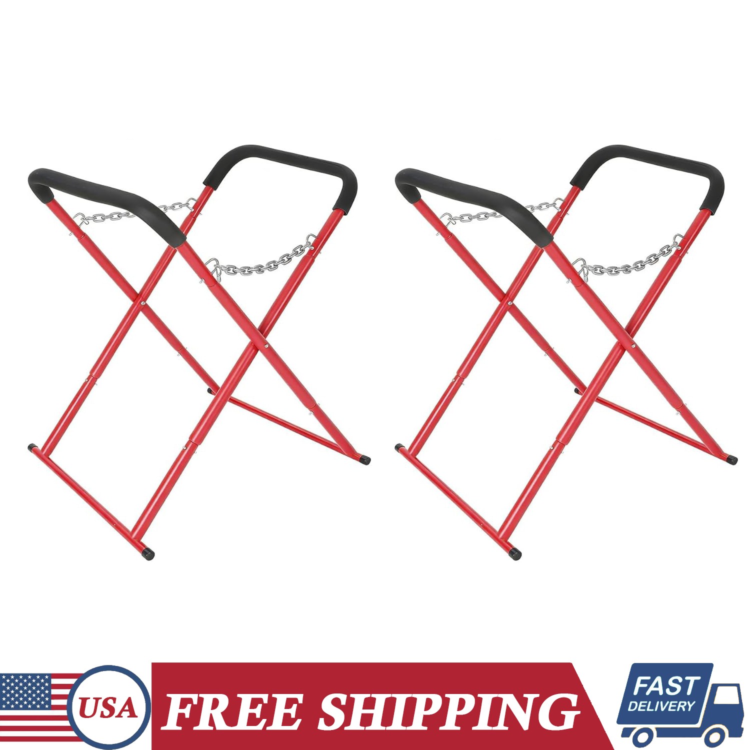 2Pack Heavy Duty Folding Workbench Portable Work Stand for Bumpers Fenders Hoods