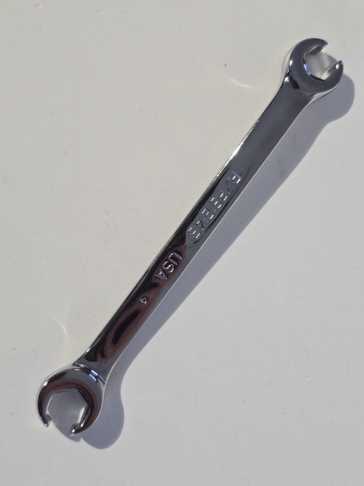 NEW Snap-On Tools USA 3/8″ 7/16″ SAE Double Flare Nut 6pt Line Wrench RXFS1214B