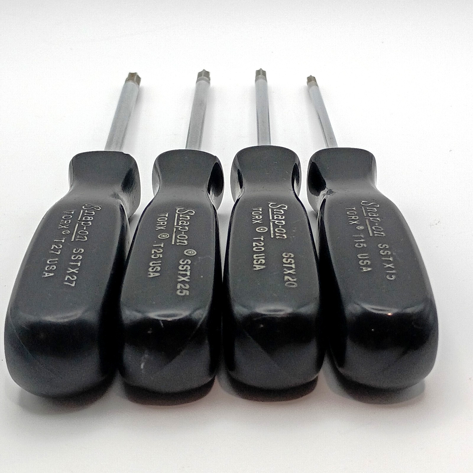 » VTG «Snap-On 4pc SSTX Torx Screwdriver Set Hard Black Handle T15 T20 T25 T27