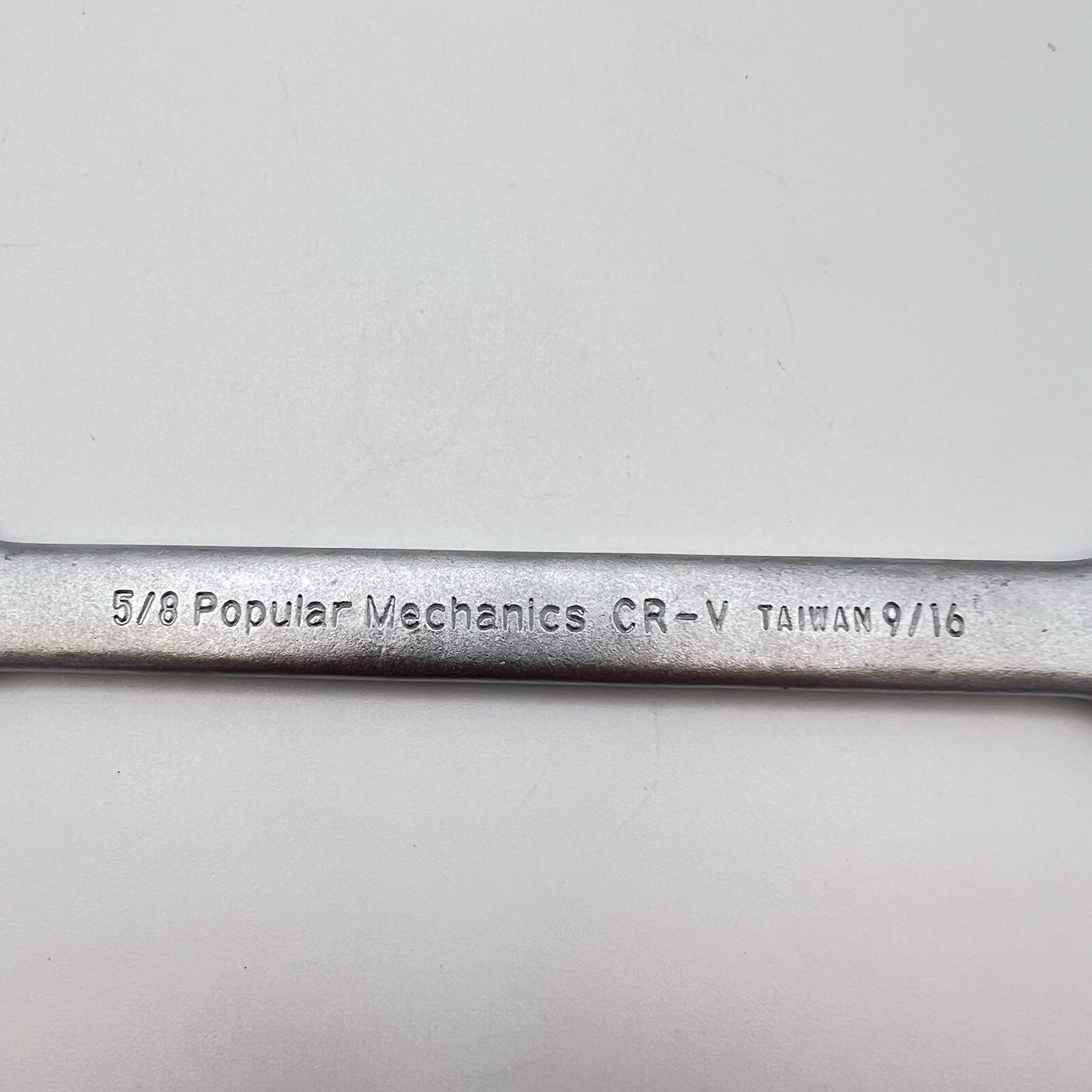 Popular Mechanics 9/16 5/8 Double Open End Wrench 20218 Vtg Taiwan NOS