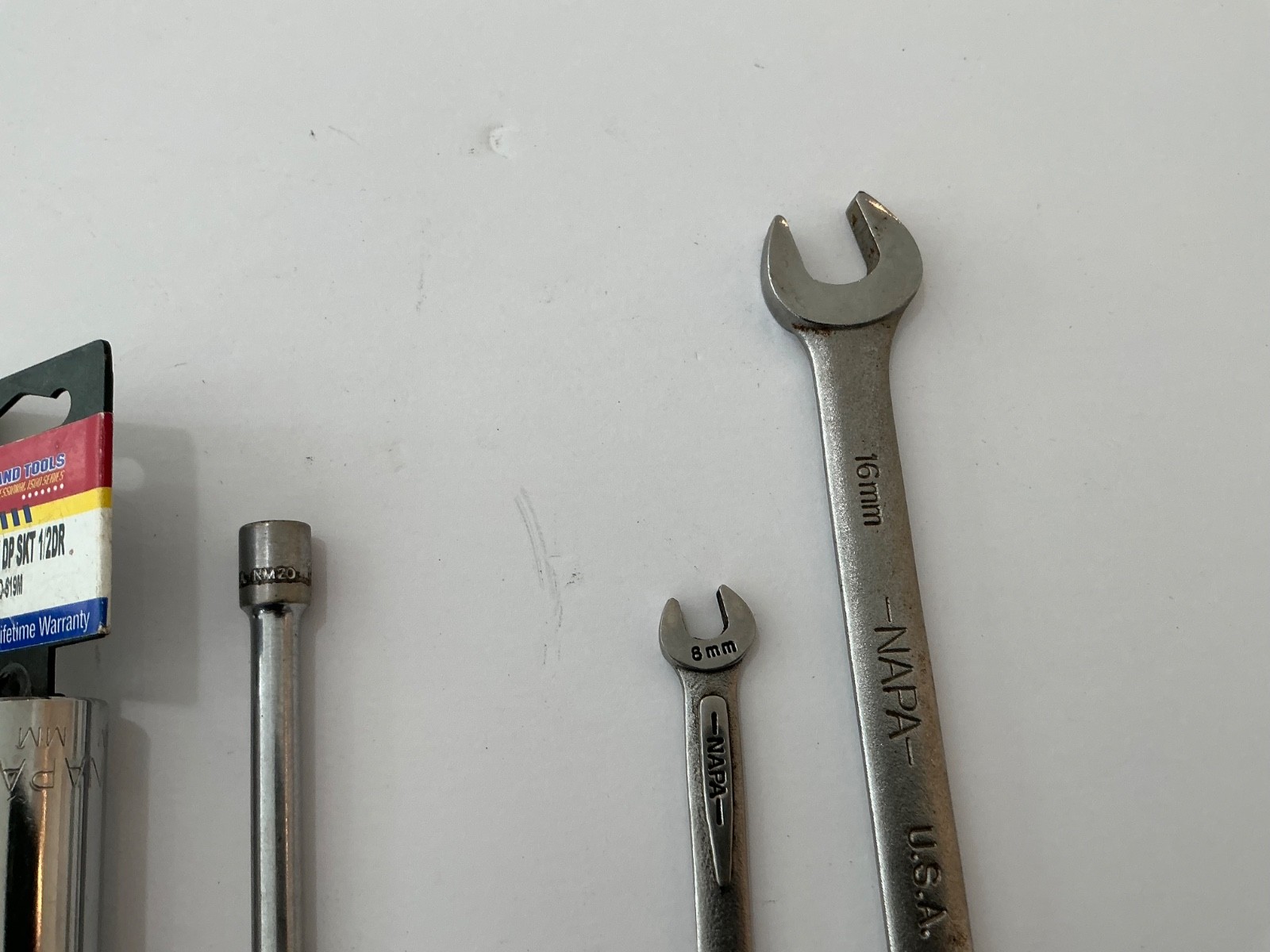 Asst VTG NAPA wrenches & Sockets 8 pc USA made all for $25