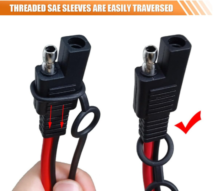 15PCS SAE Waterproof Dust Cap 2 Pin Plug Replacement Connector Protection Cover