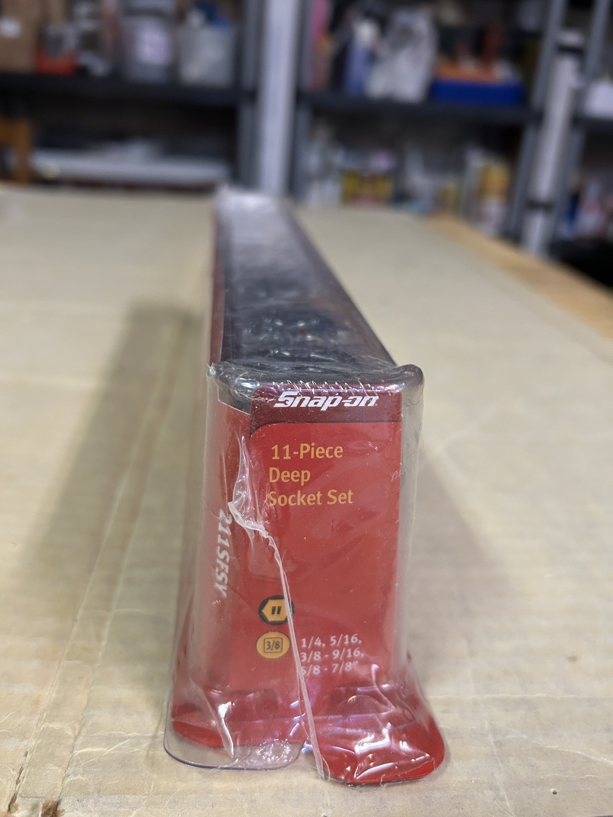 New 11 pc Snap-on 3/8″ Drive 1/4″ thru 7/8″ 6-Point Deep Socket Set 211SFSY