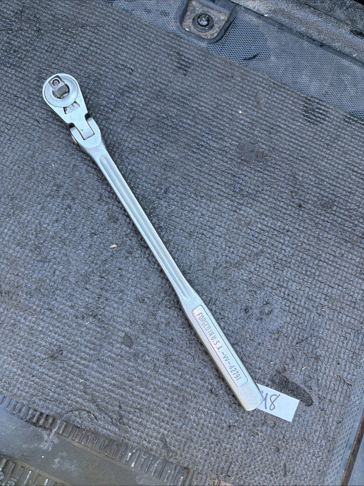 Sears Craftsman USA 3/8” Hourglass Flex Head Ratchet 42791 VV Rare 11.5”
