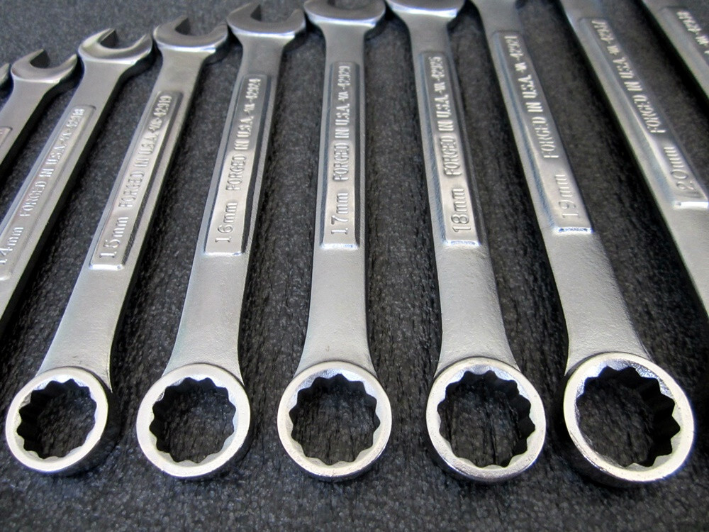 Vintage Craftsman 15pc Metric Combination Wrench Set 9mm to 25mm Made in USA