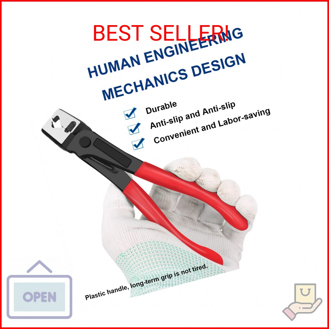 Tnisesm Hose Clamp Pliers Clic-R Type for Automobile Collar Pliers CV Boot Clamp