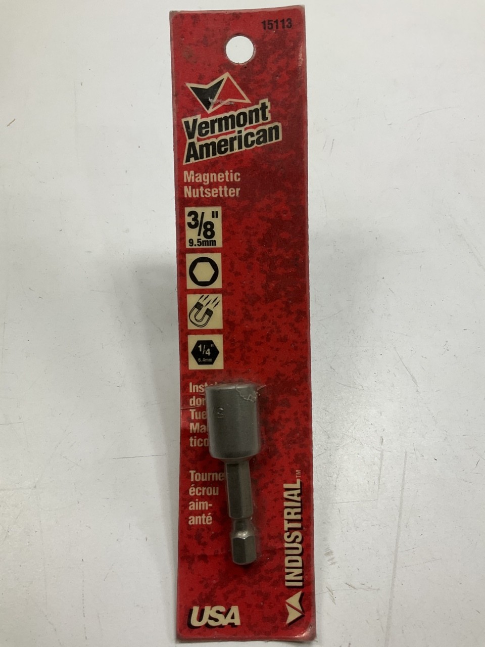 Vermont American 15113 3/8″ Magnetic Nutsetter, 1/4″ Hex Drive – MADE IN USA