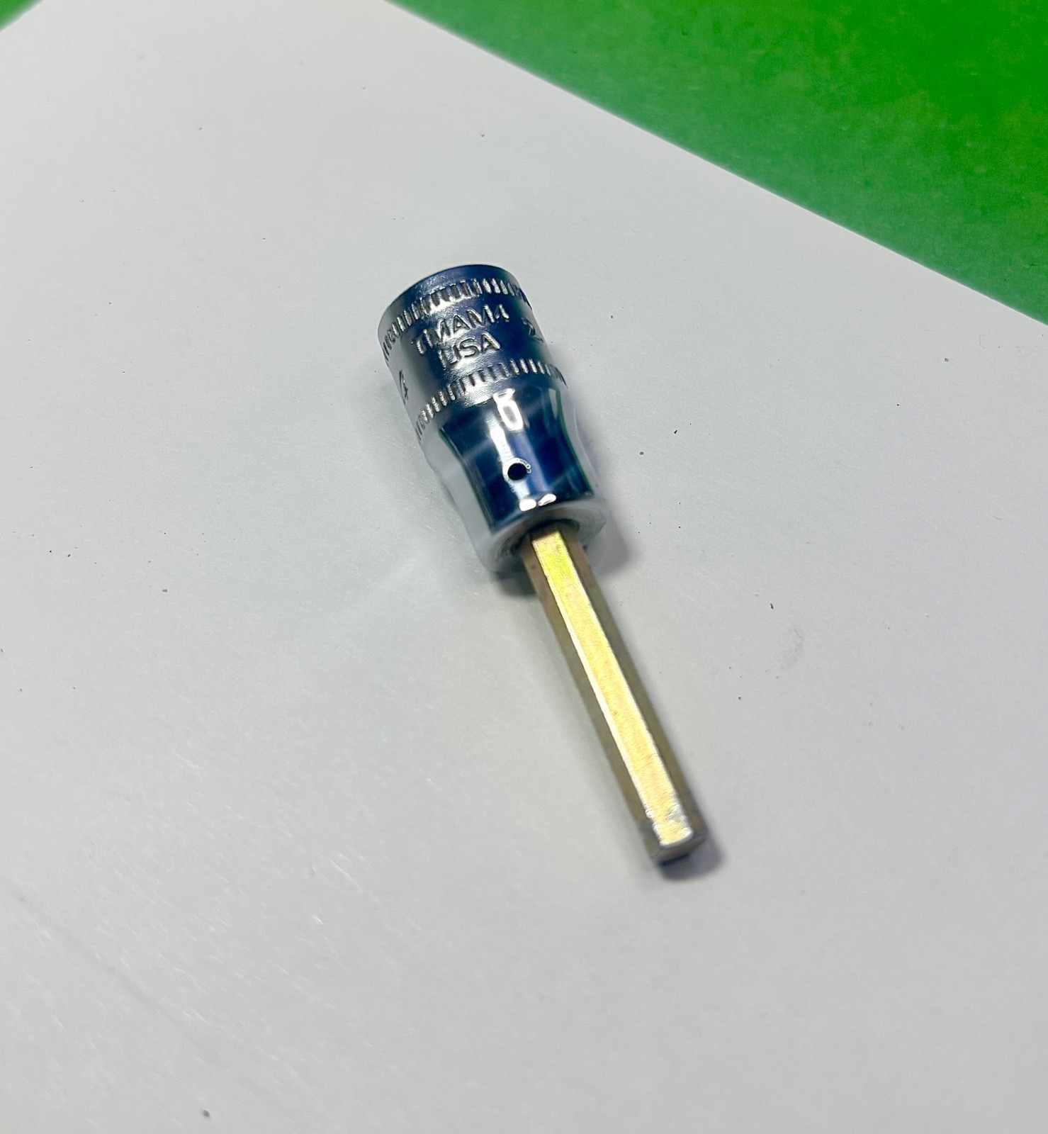 Snap-On Tools Metric 1/4″ Drive 4MM Standard Hex Bit Socket Driver TMAM4