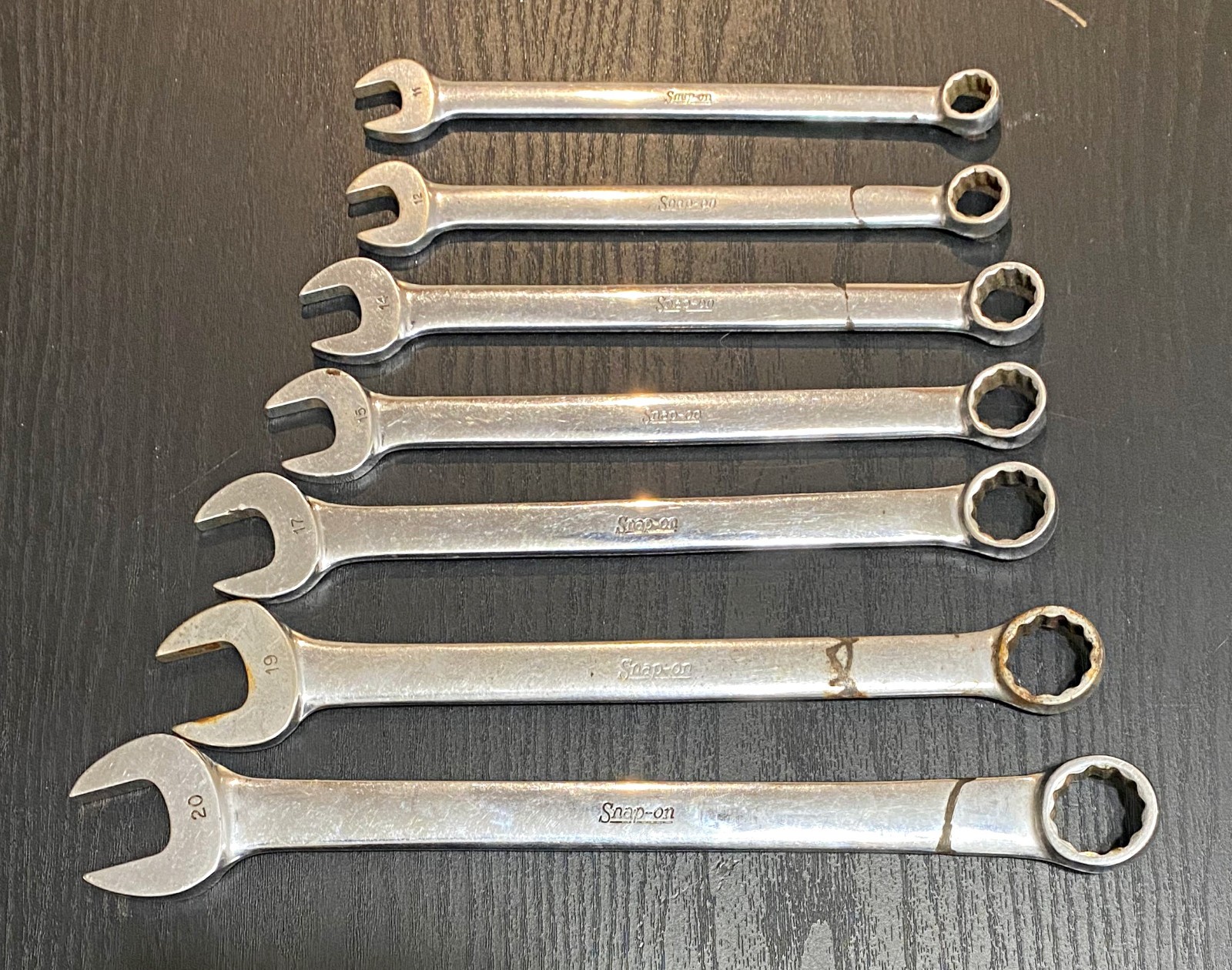 Snap On OEXM Series Combination Wrench set Metric 11MM-19MM 12 pt