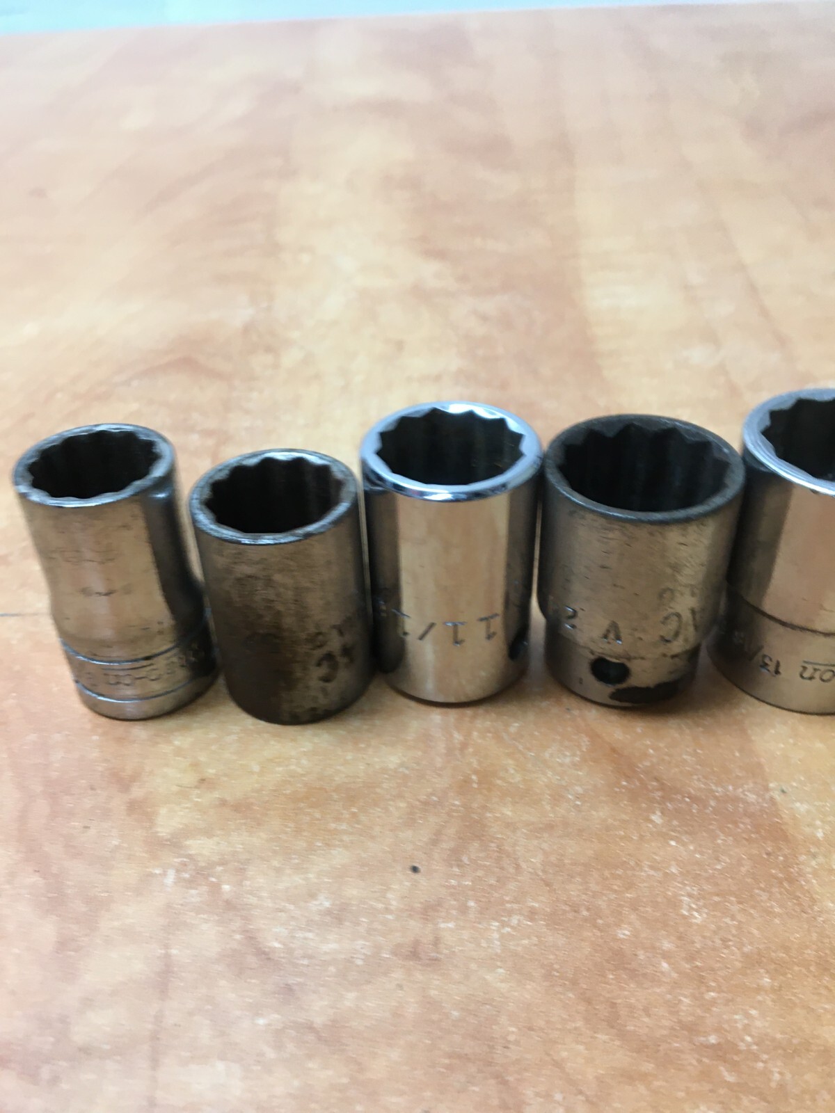 MAC Tools & Snap On 1/2″ Drive SAE Shallow 10pc Socket Set 9/16″ to 1-1/8″