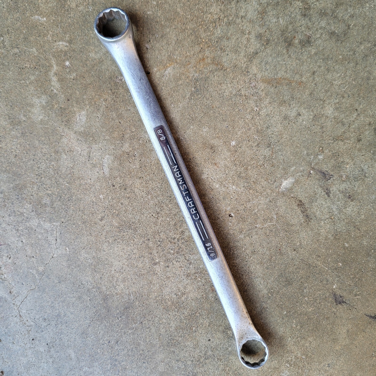 Vintage Craftsman Tools =V= Offset Double Box Wrench, 5/8″ X 9/16″, Made in USA