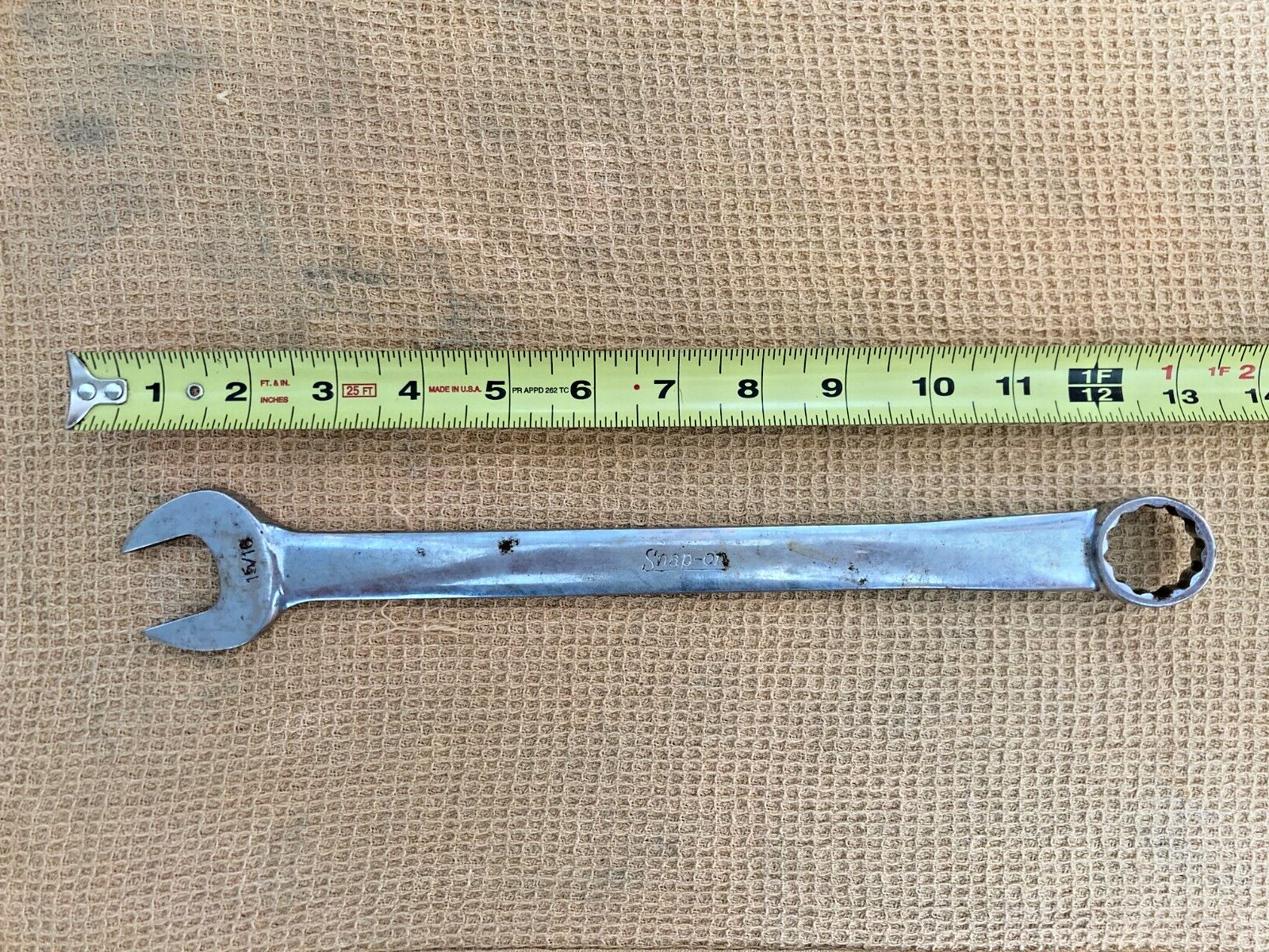 Snap-On 15/16″ inch OEX 30 USA Patent 3273430 Flank Drive Combination Wrench